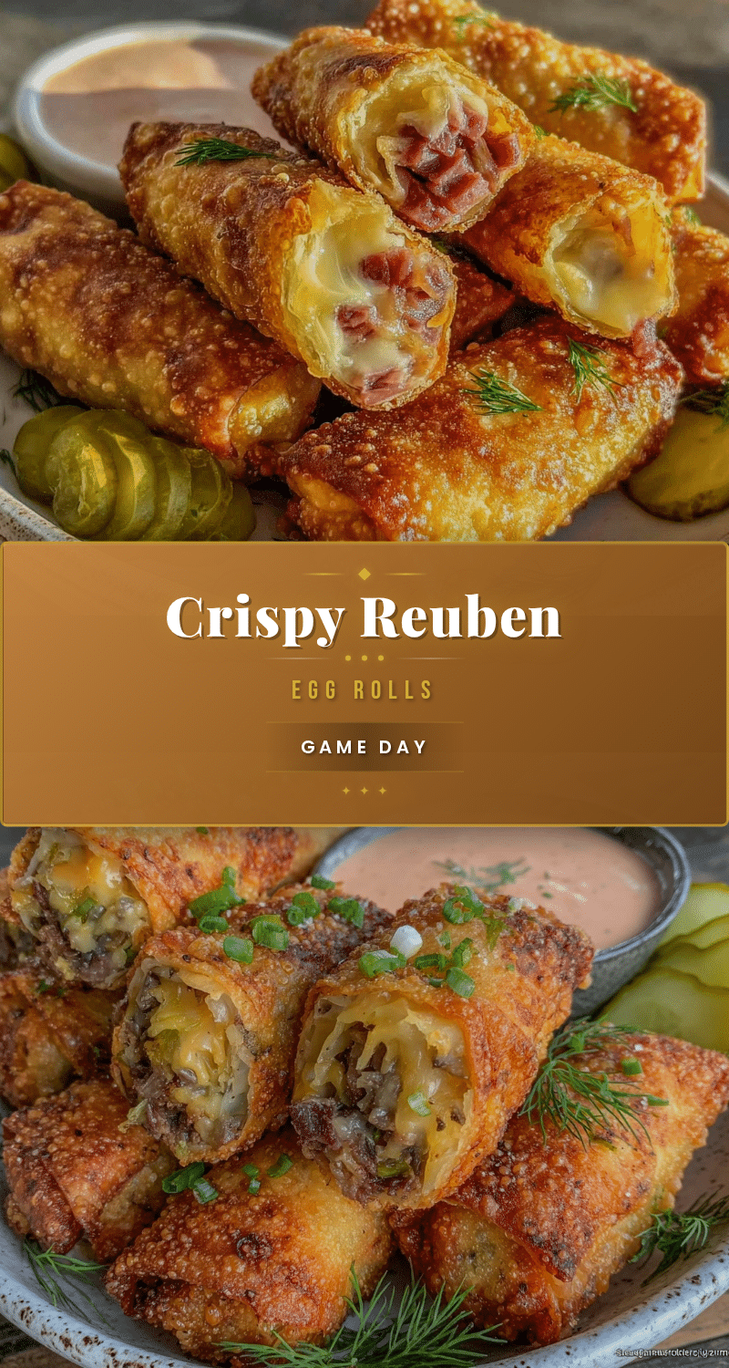 crispy reuben egg rolls recipe
