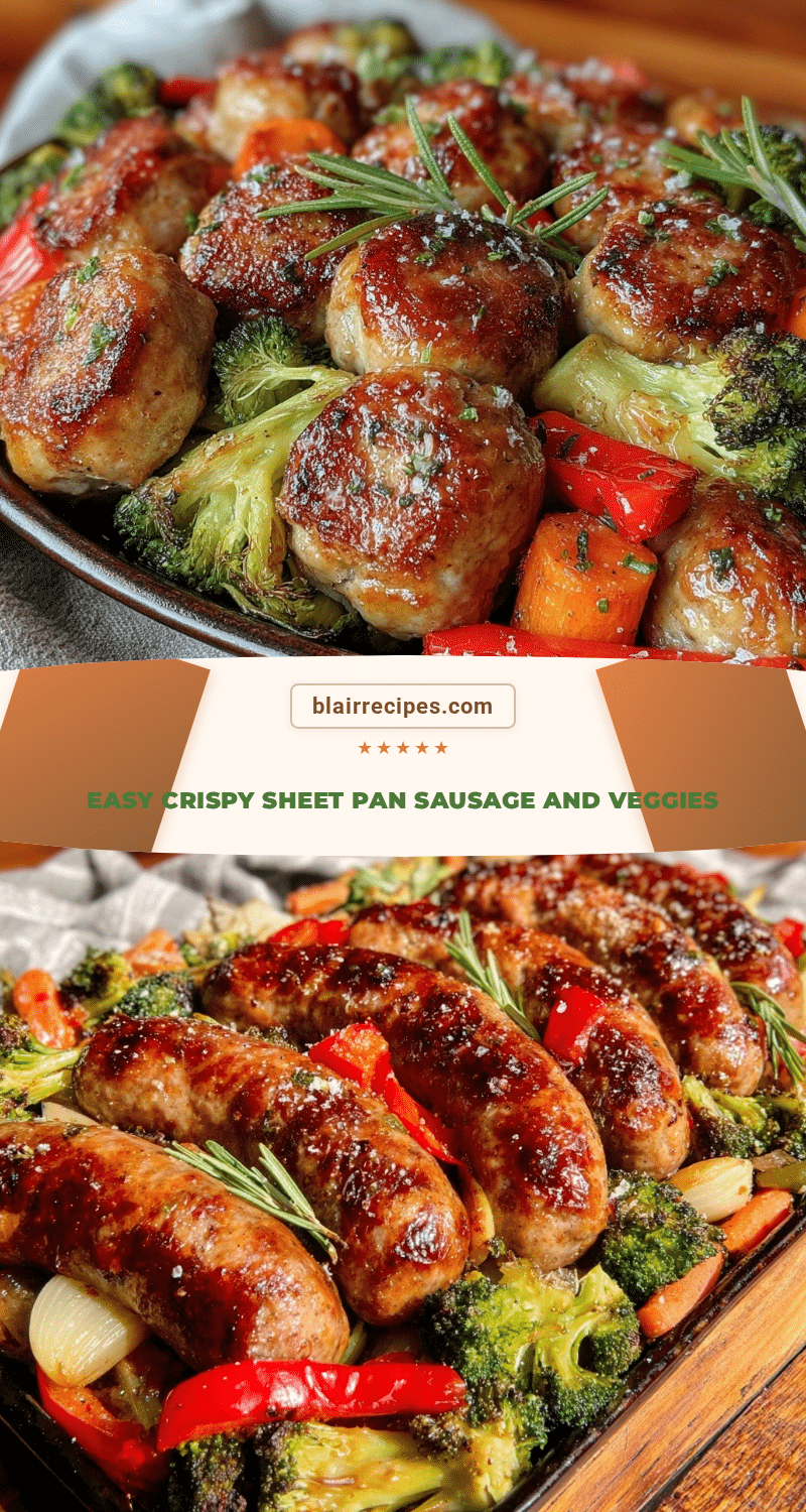 crispy sheet pan sausage and vegetables recipe
