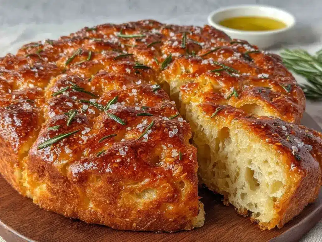 crispy sourdough focaccia bread - featured image