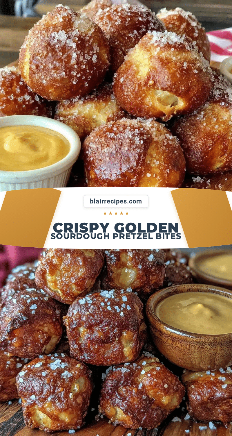 crispy sourdough pretzel bites recipe