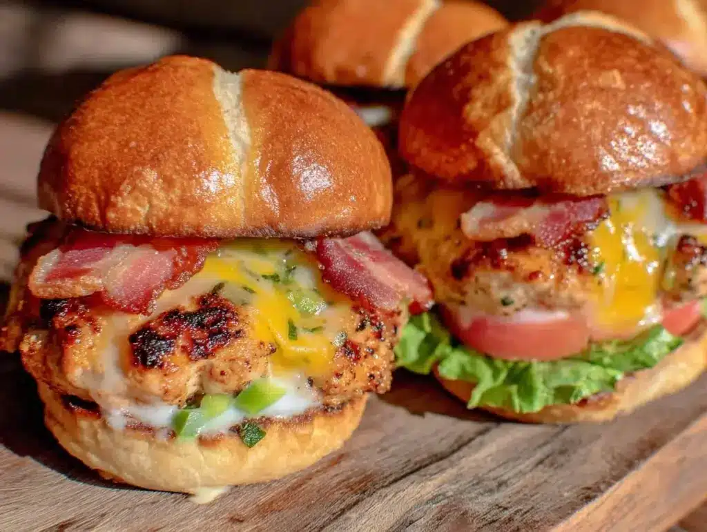 crispy turkey club sliders - featured image