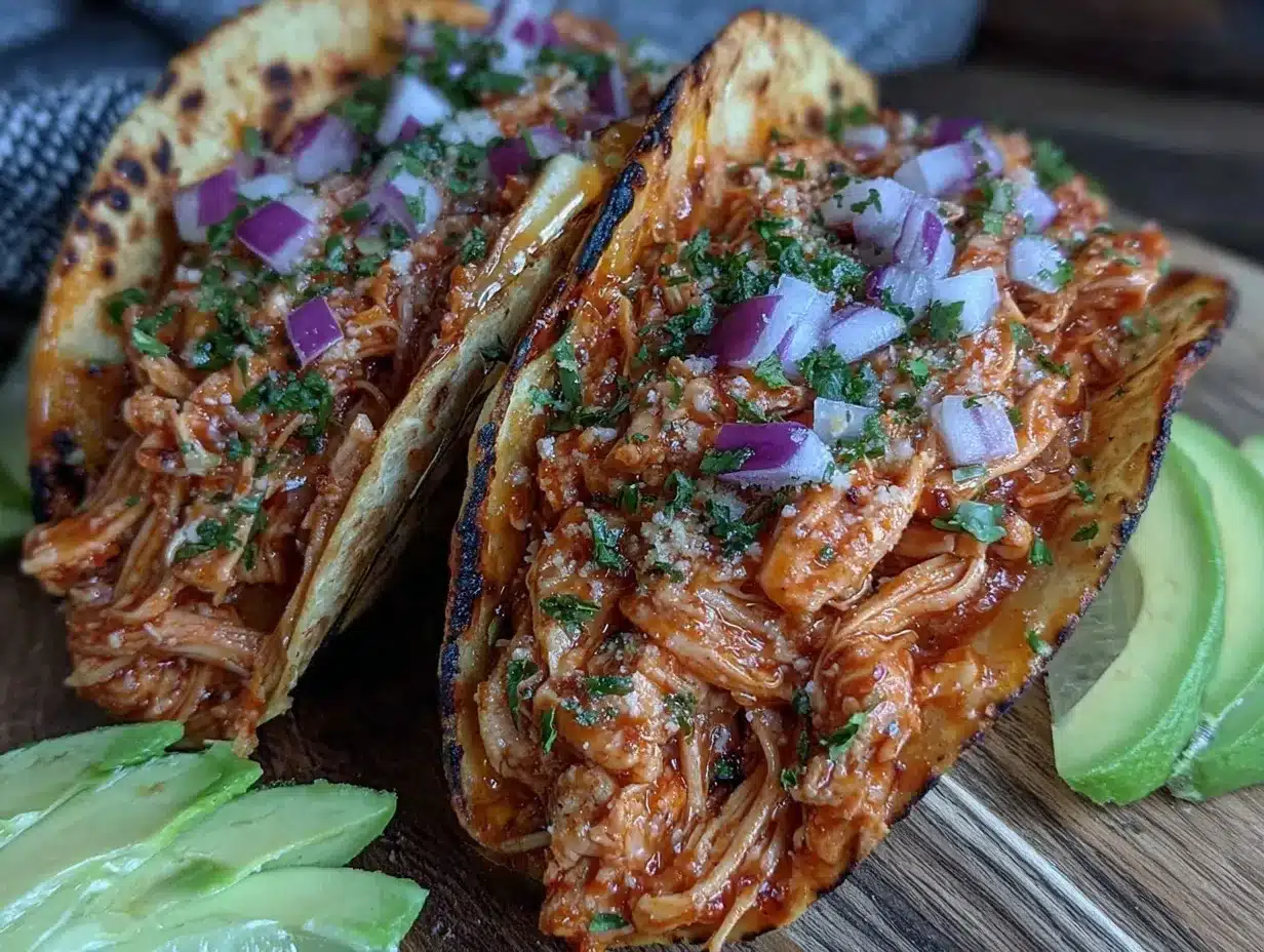 crockpot shredded chicken tacos preparation steps