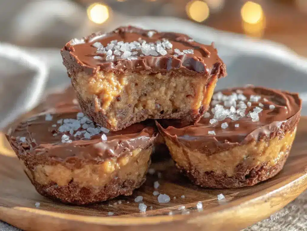easy creamy protein peanut butter cups - featured image