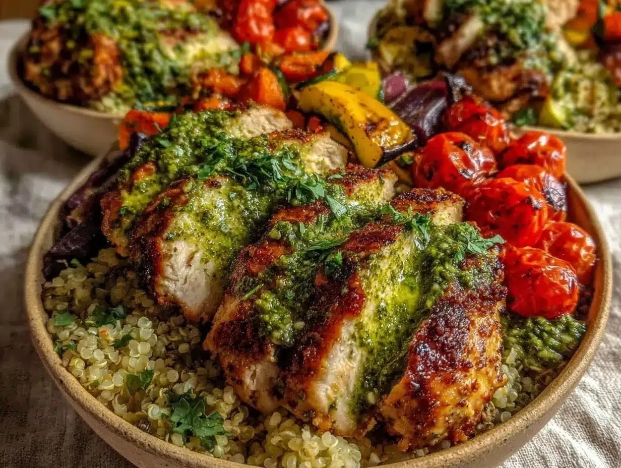 easy flavor-packed chicken meal prep bowls preparation steps