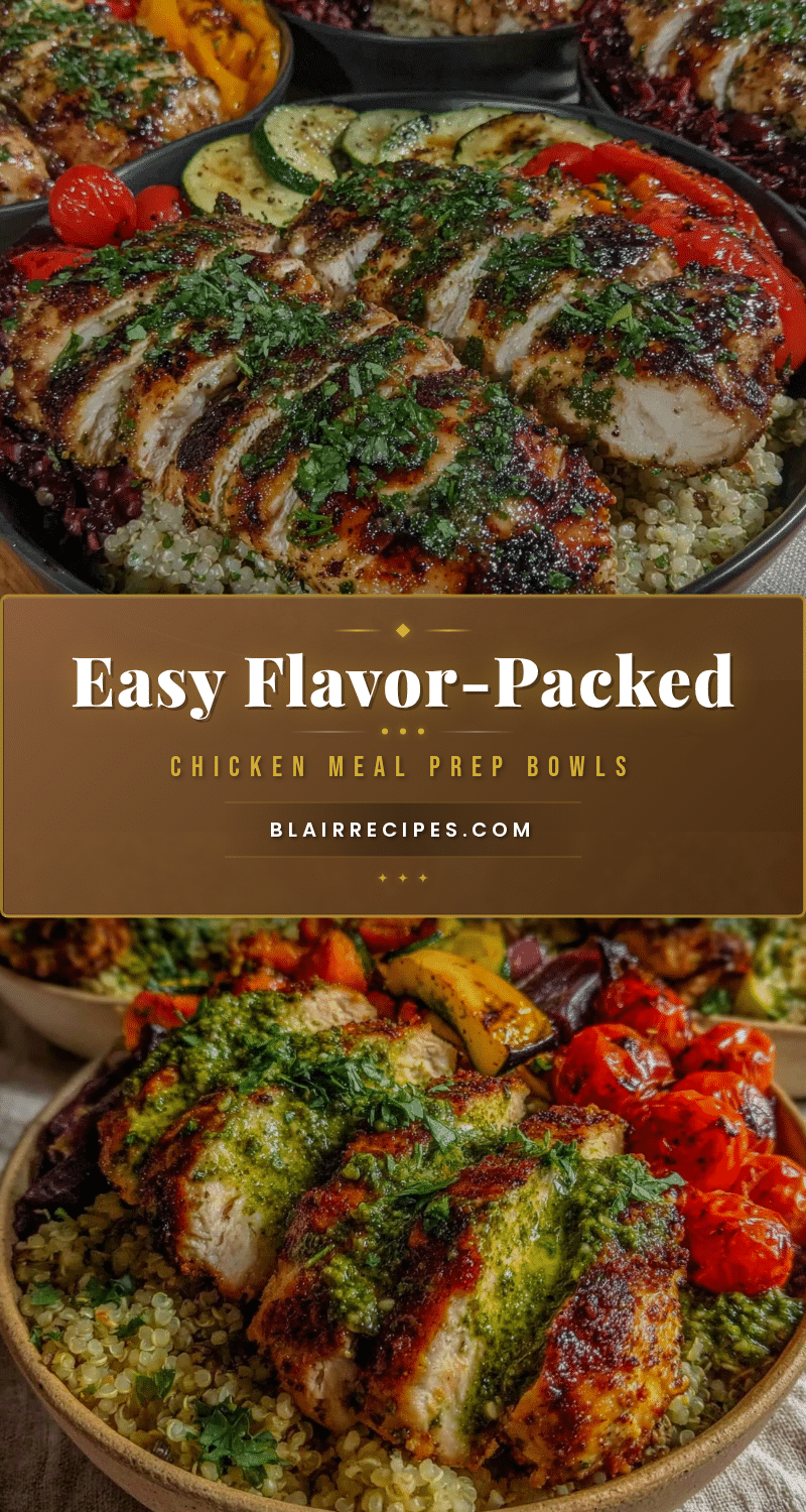 easy flavor-packed chicken meal prep bowls recipe