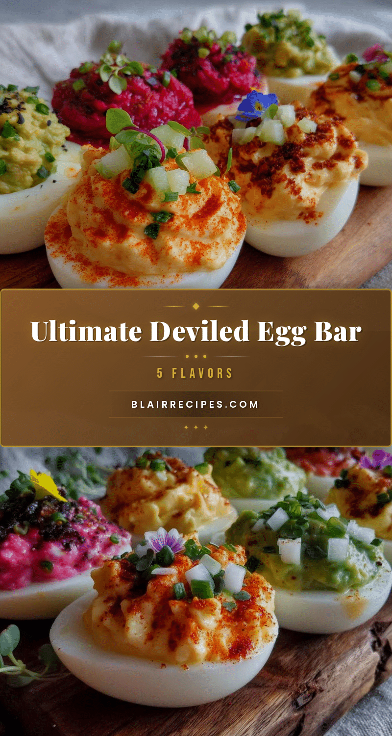 Flavorful Deviled Egg Bar recipe