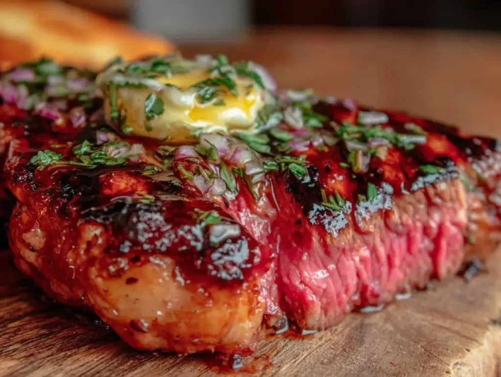 flavorful grilled steak with herb butter - featured image