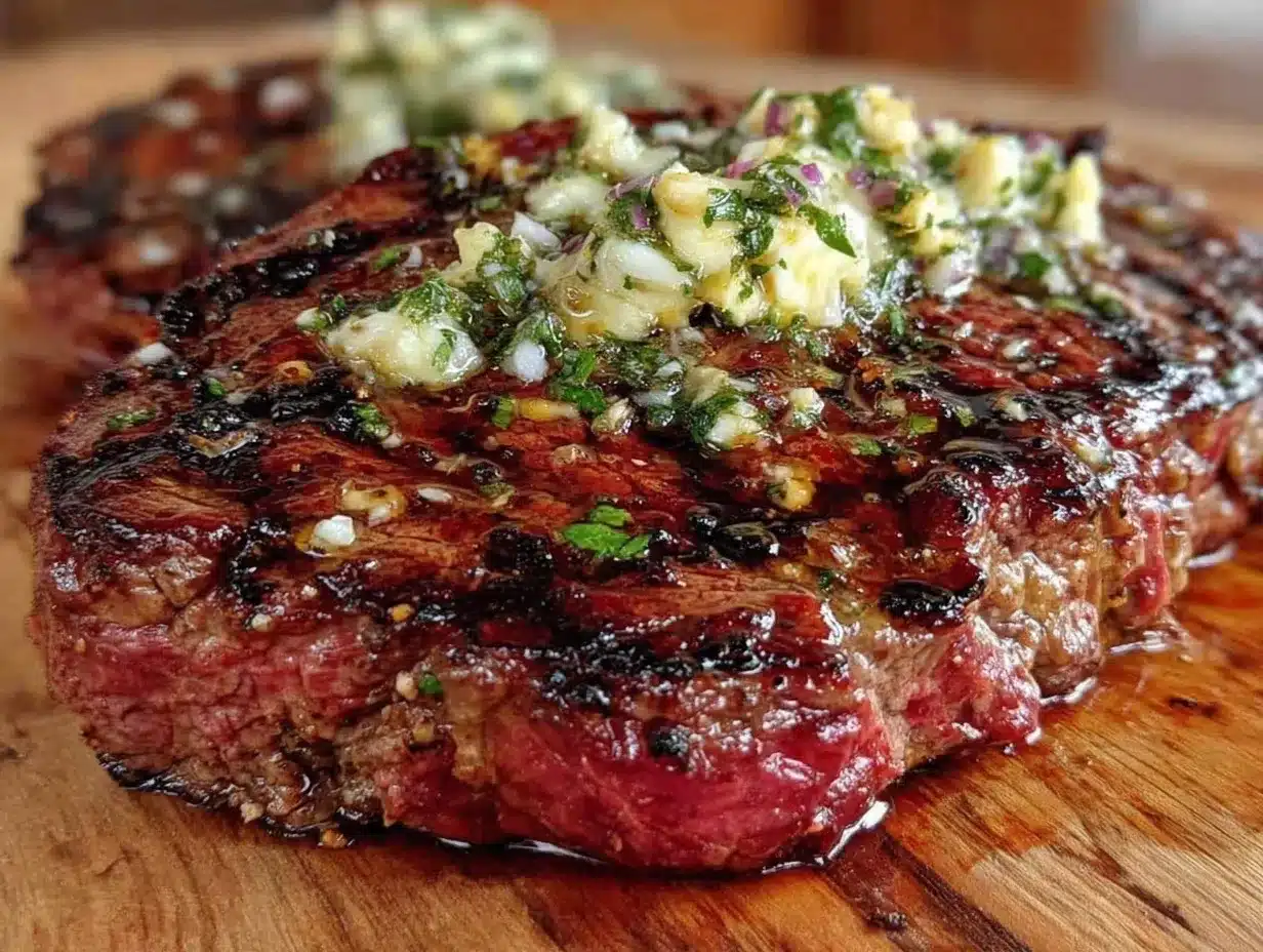 flavorful grilled steak with herb butter preparation steps