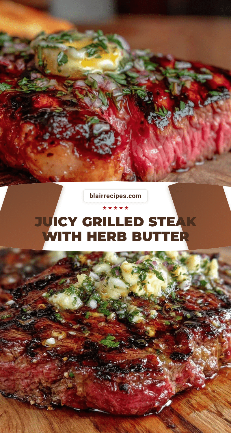 flavorful grilled steak with herb butter recipe