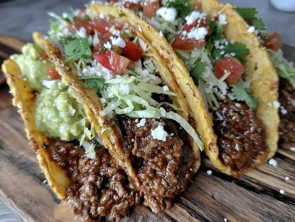 flavorful ground beef tacos - featured image