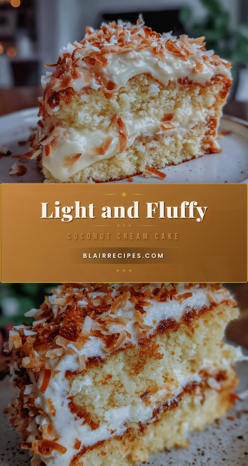 fluffy coconut cream cake recipe