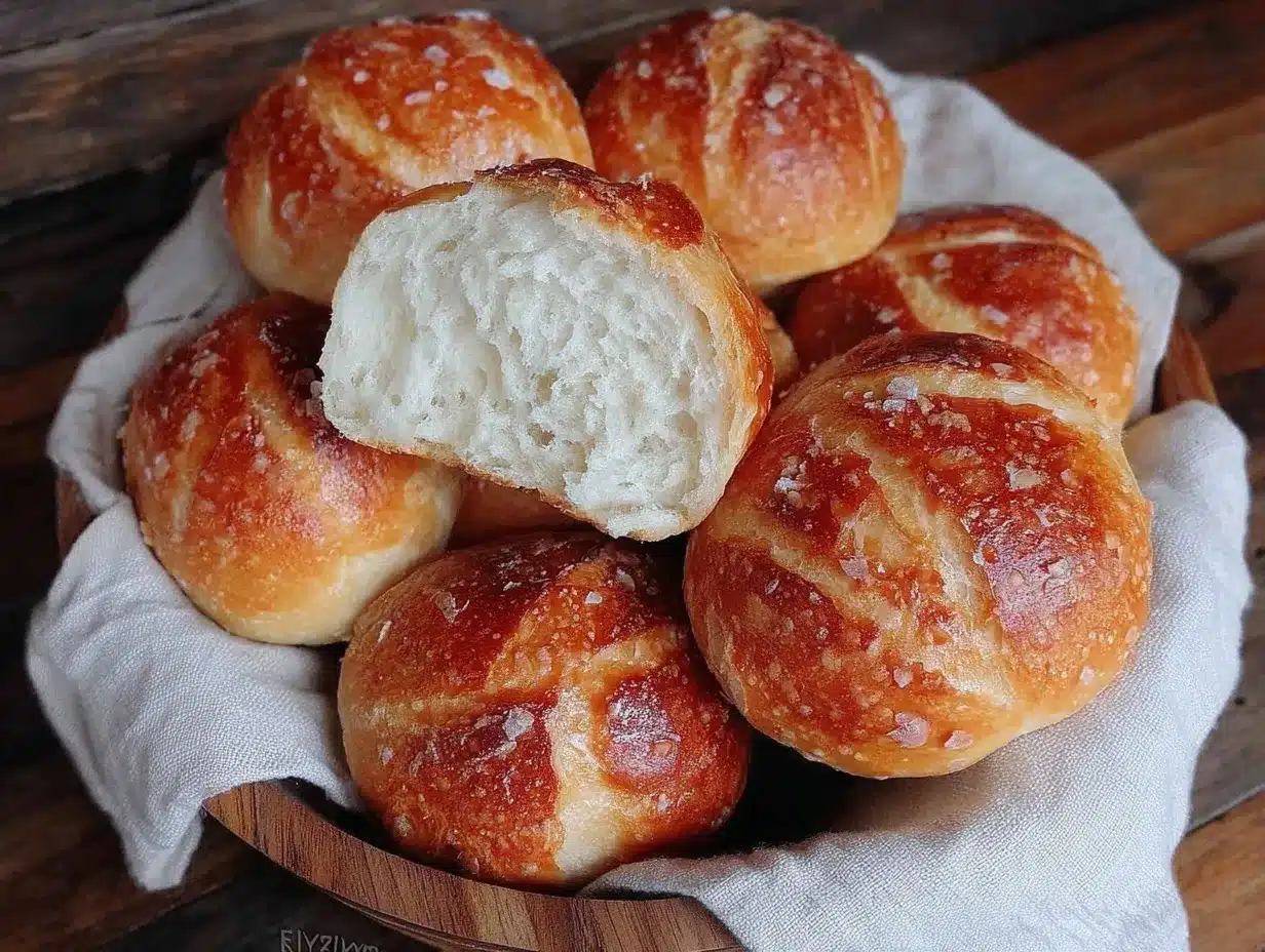 fluffy sourdough dinner rolls preparation steps