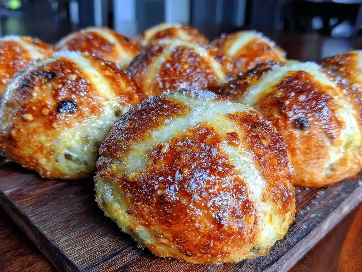 fluffy sourdough hot cross buns preparation steps