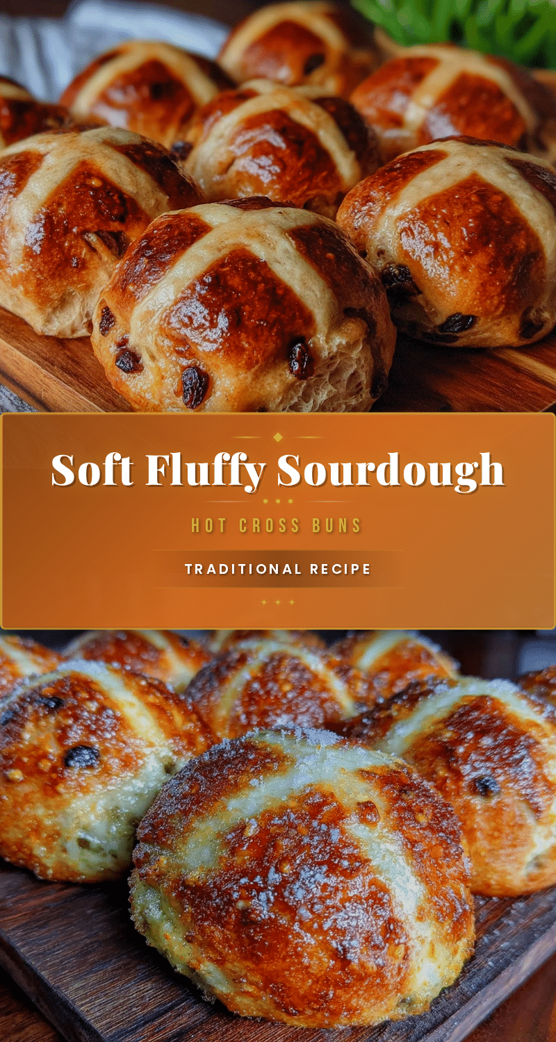 fluffy sourdough hot cross buns recipe
