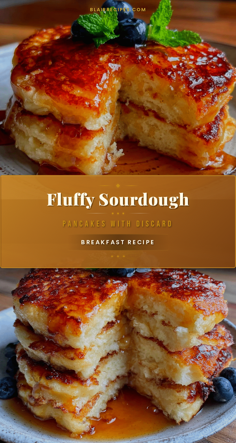 fluffy sourdough pancakes recipe
