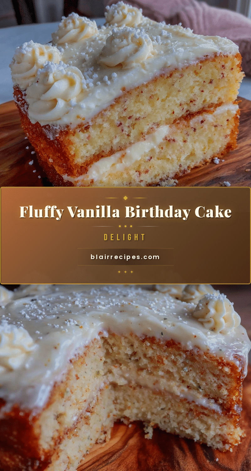 fluffy vanilla birthday cake recipe