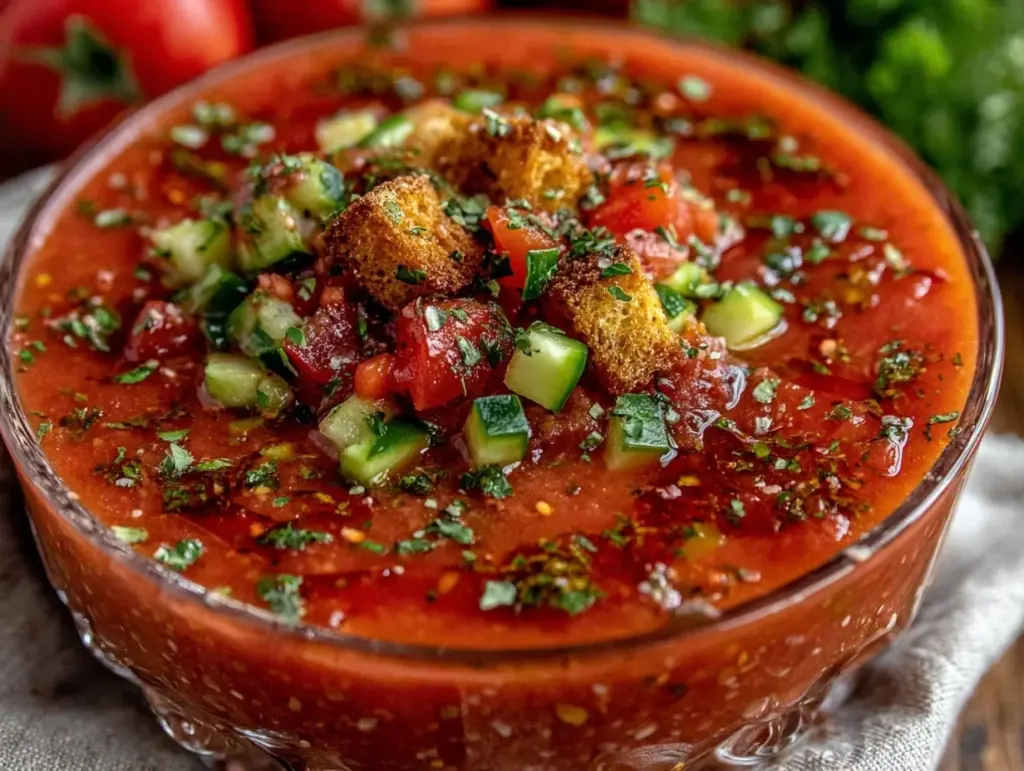 fresh gazpacho recipe - featured image