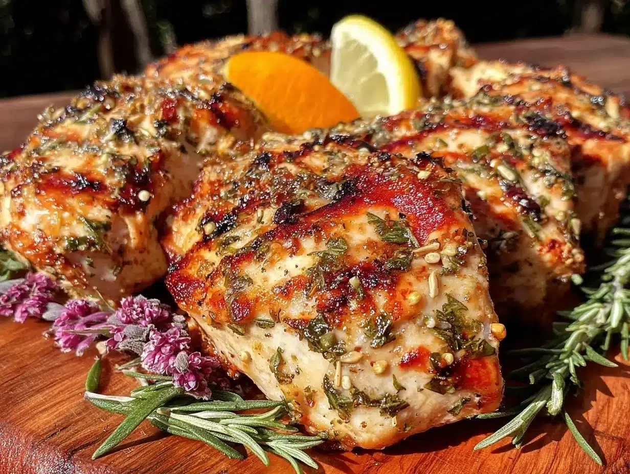 Fresh Lemon Herb Grilled Chicken preparation steps