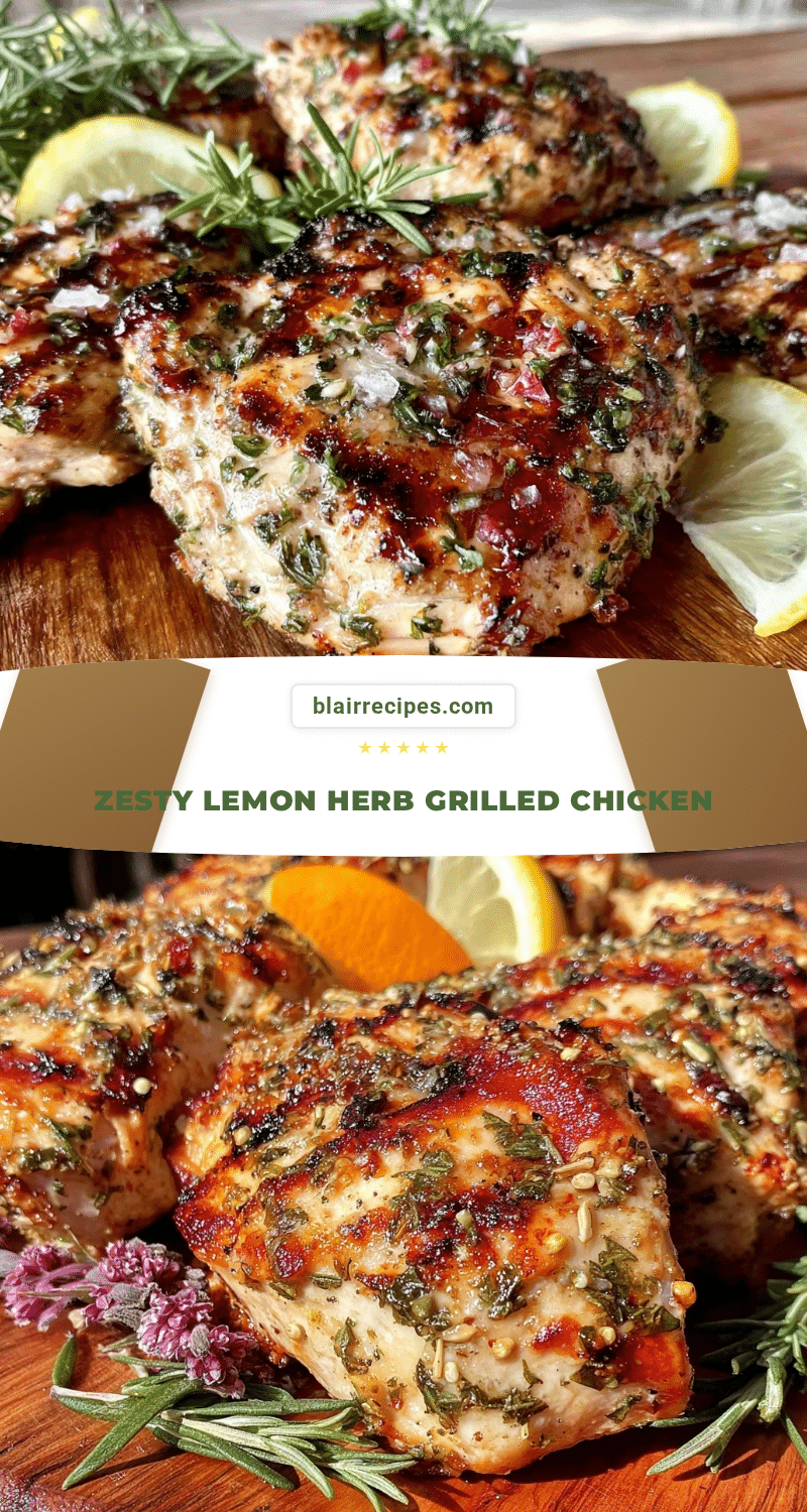 Fresh Lemon Herb Grilled Chicken recipe