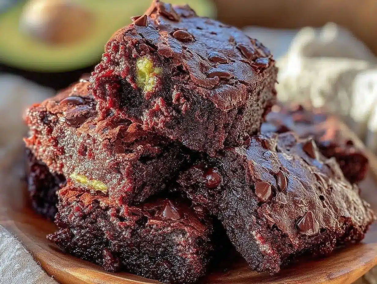fudgy avocado chocolate brownies preparation steps