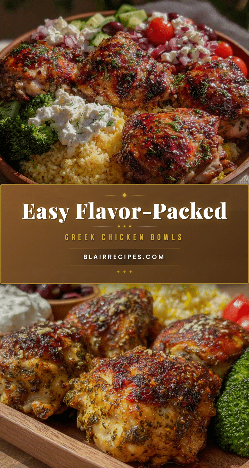 Greek chicken meal prep bowls recipe