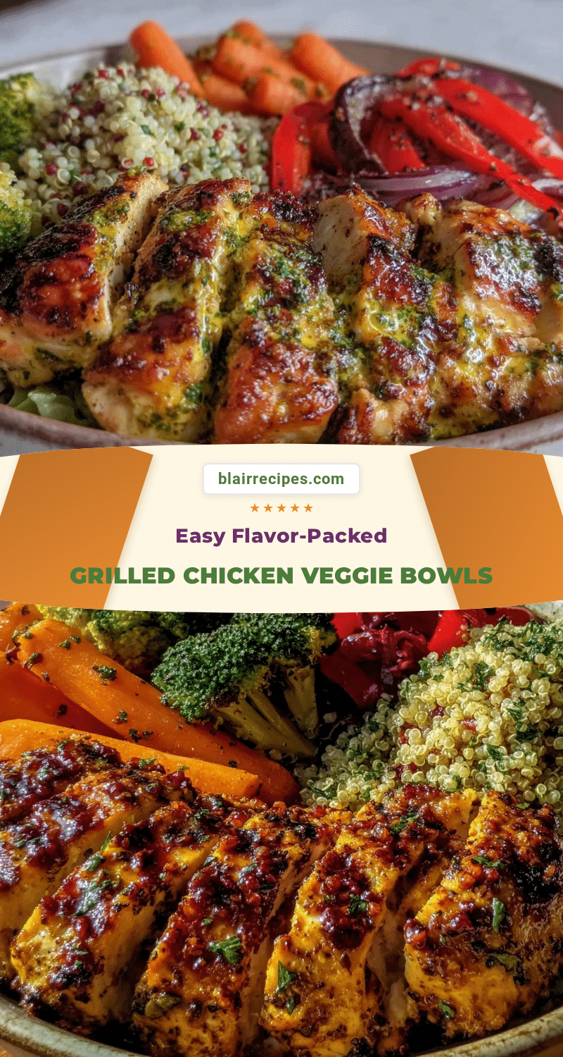 grilled chicken and veggie bowls recipe