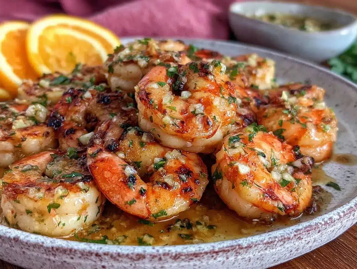 grilled lemon garlic shrimp preparation steps