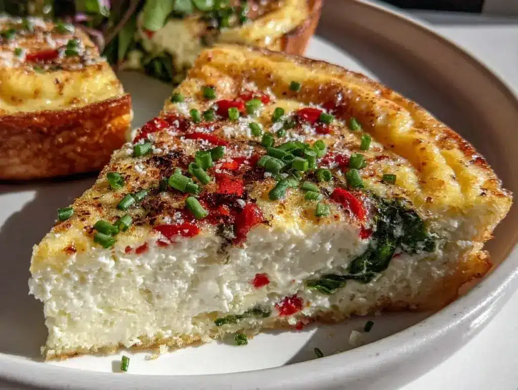 healthy egg white frittata - featured image