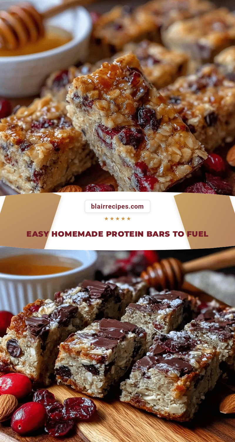healthy homemade protein bars recipe