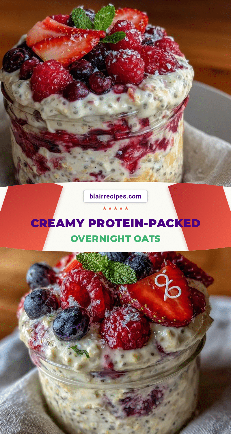 healthy protein overnight oats recipe
