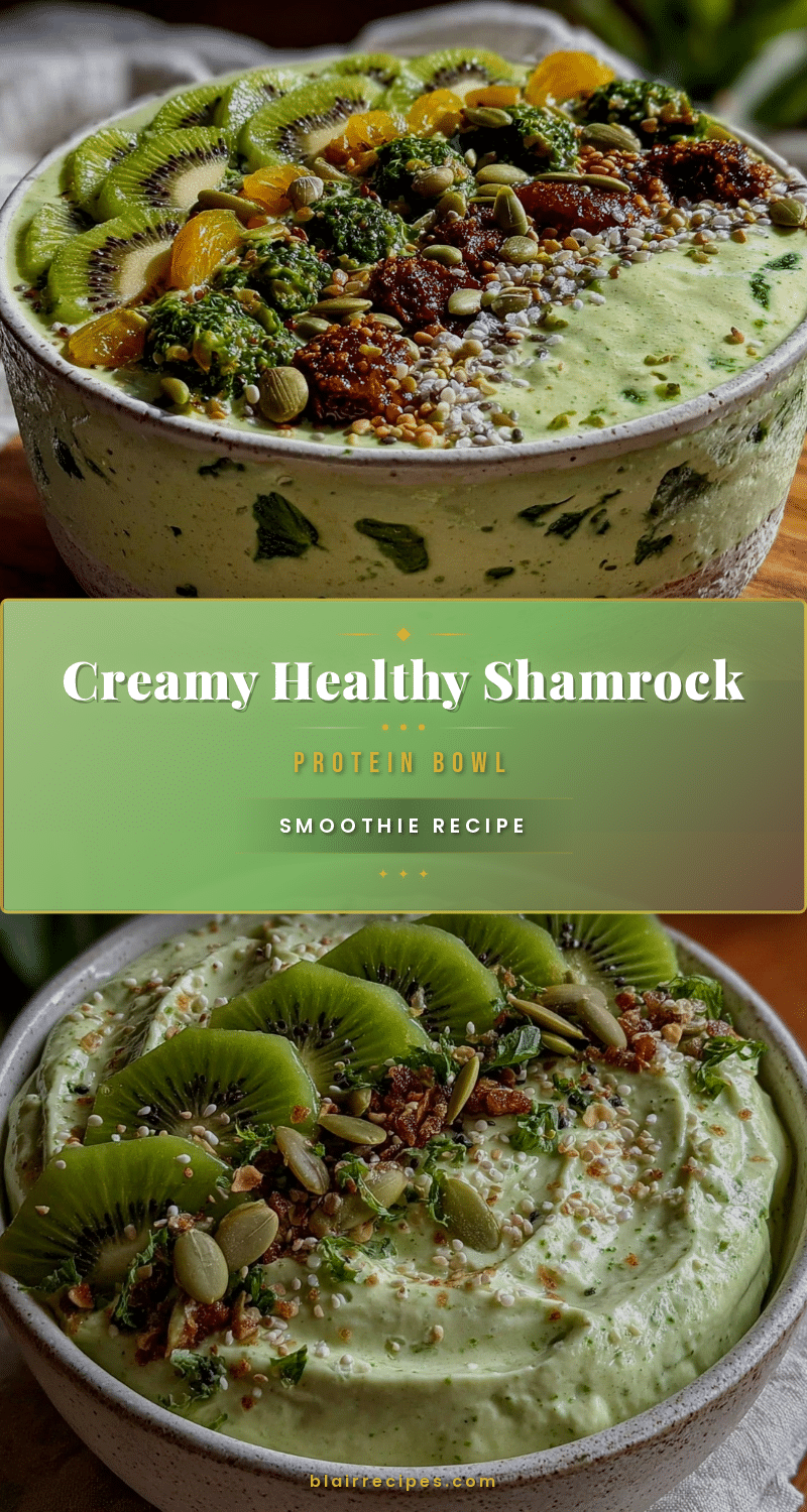 healthy shamrock protein smoothie bowl recipe