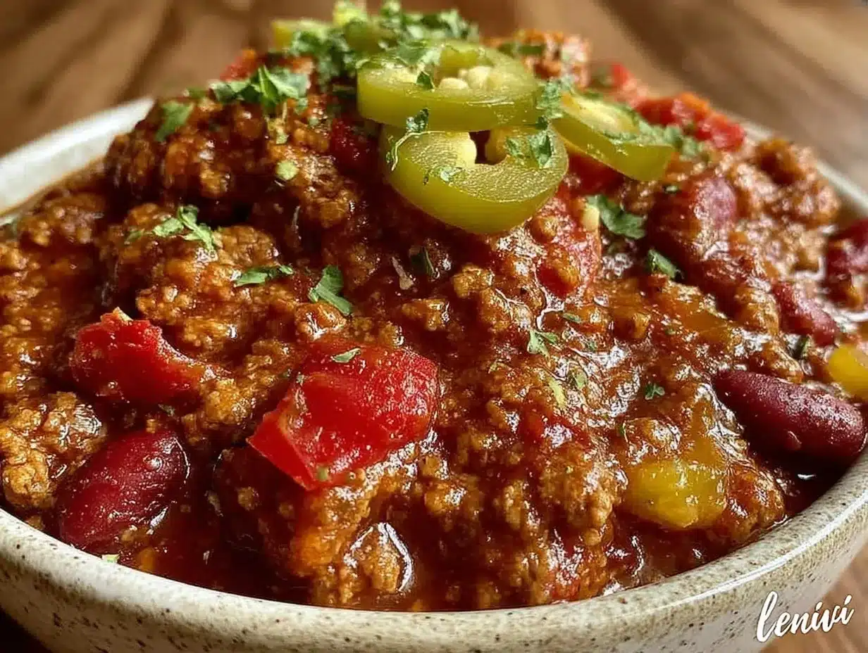 hearty ground turkey chili preparation steps