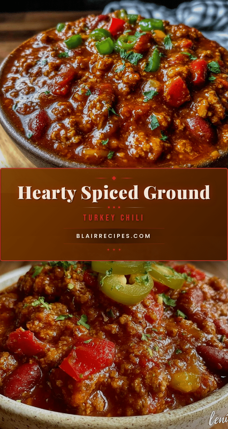 hearty ground turkey chili recipe