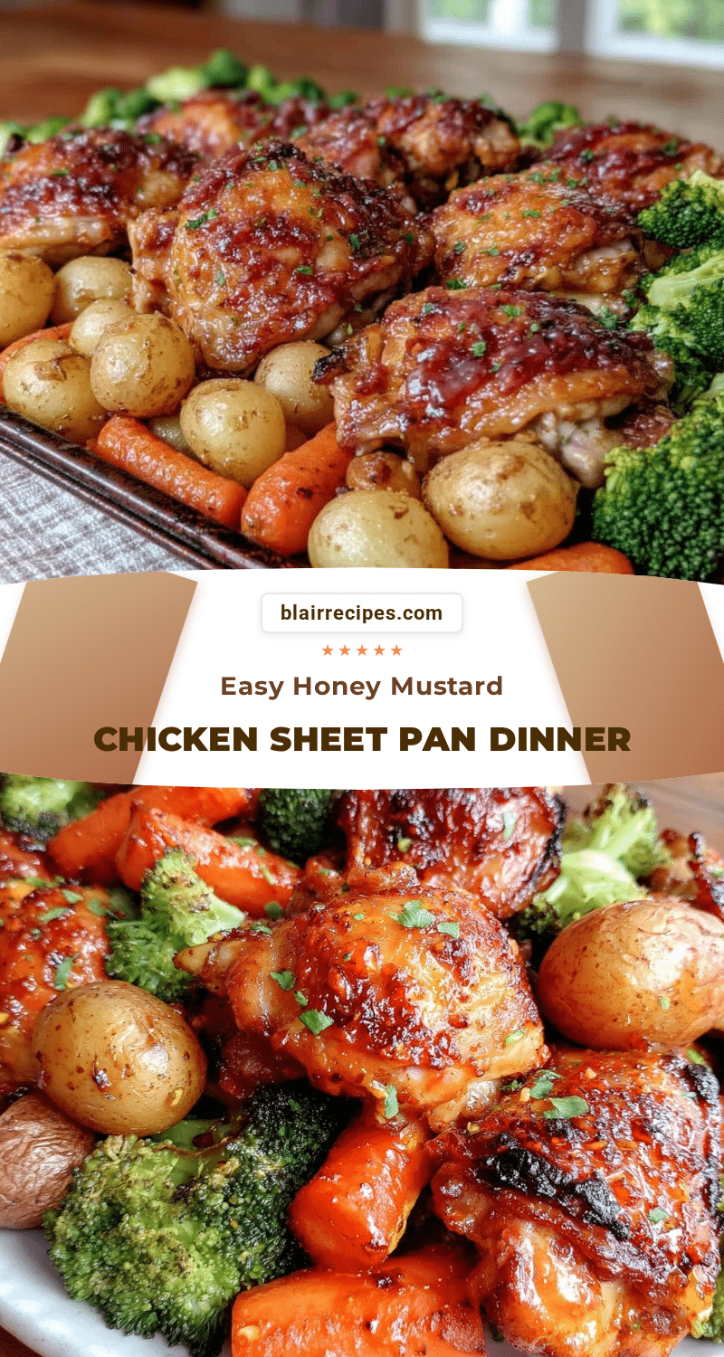 honey mustard chicken sheet pan dinner recipe