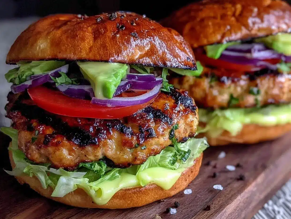 juicy grilled turkey burgers preparation steps