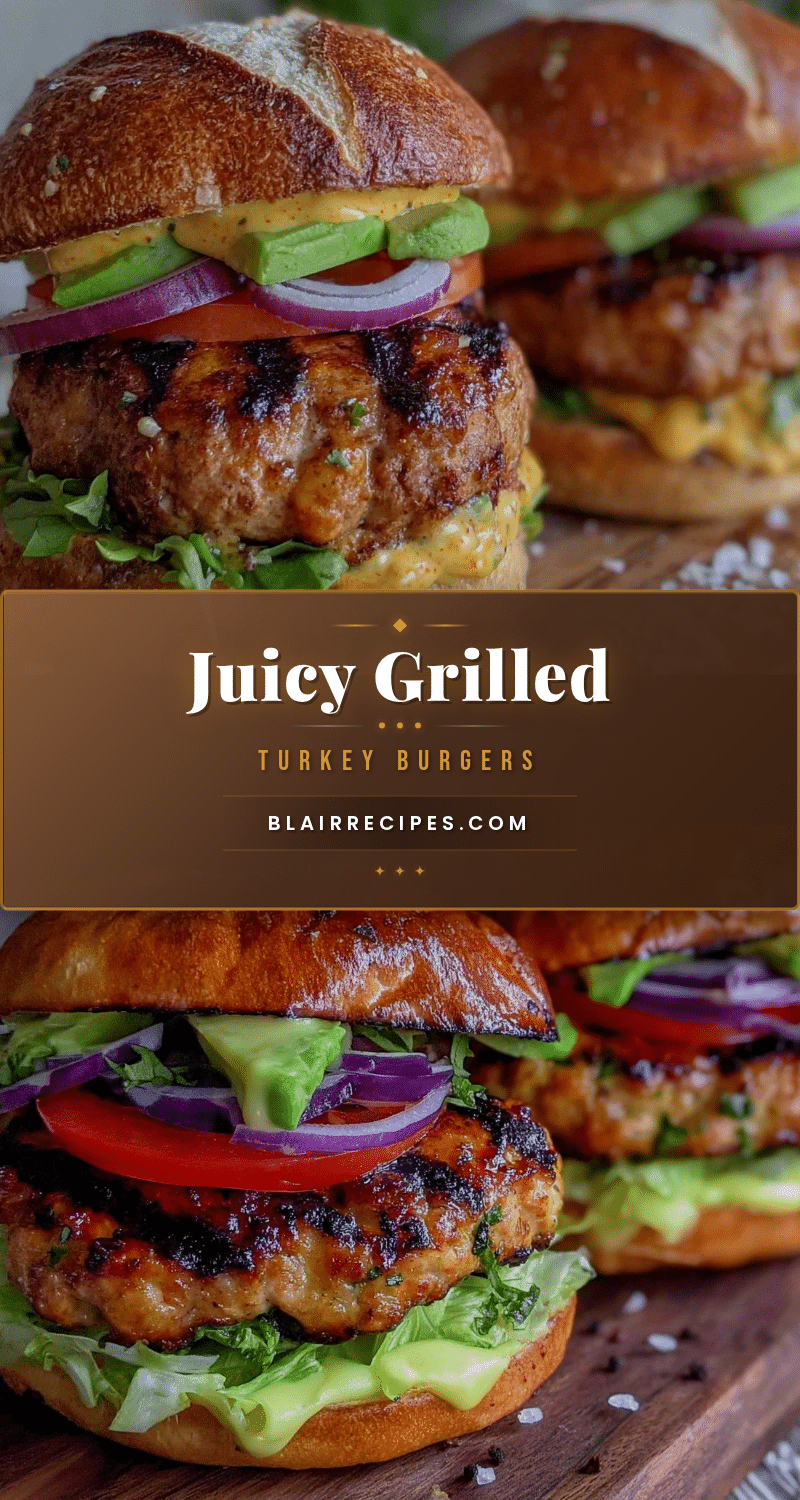 juicy grilled turkey burgers recipe