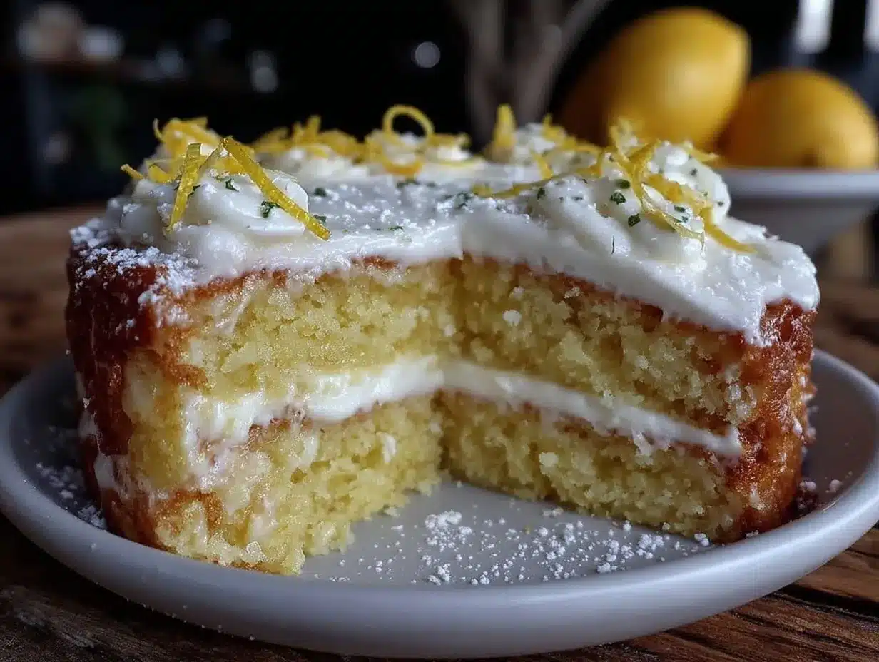 lemon layer cake preparation steps