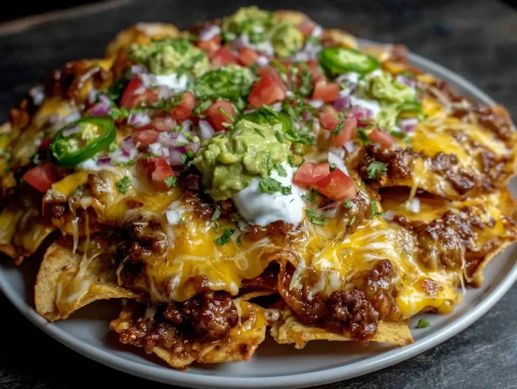 loaded nachos recipe - featured image