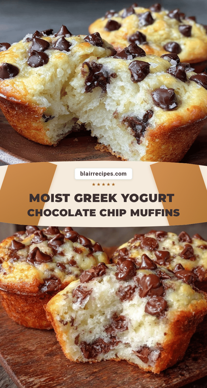 moist greek yogurt chocolate chip muffins recipe