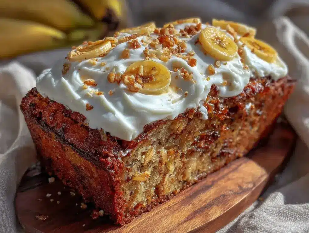 moist homemade banana cake - featured image