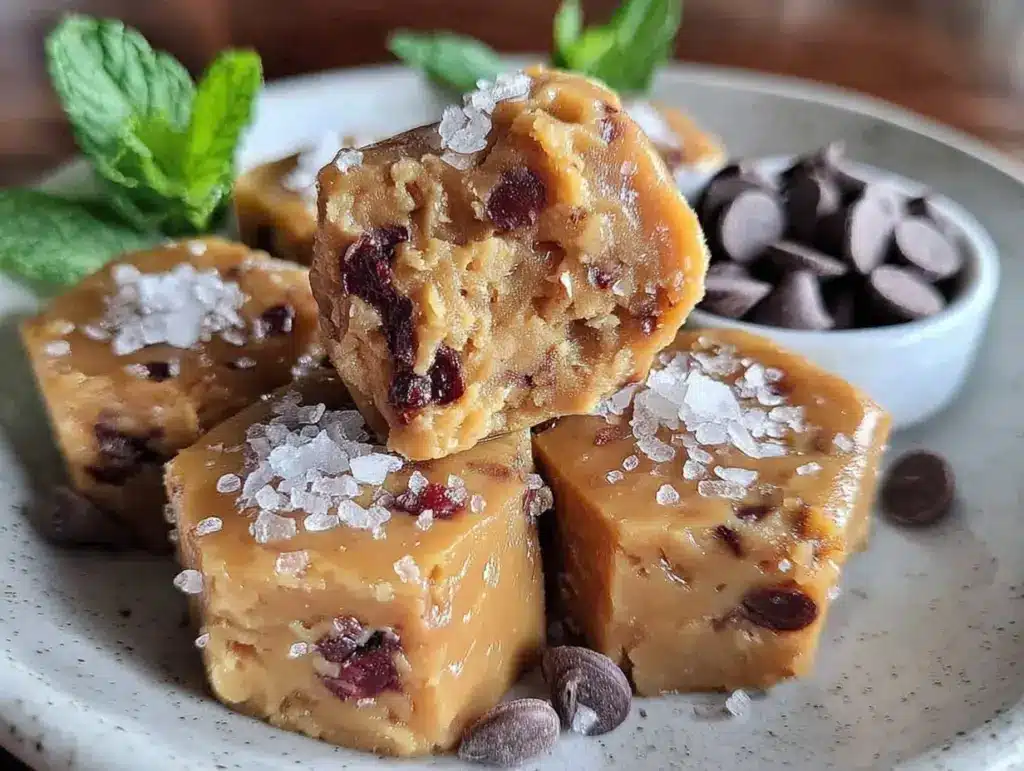 no-bake protein cookie dough bites - featured image