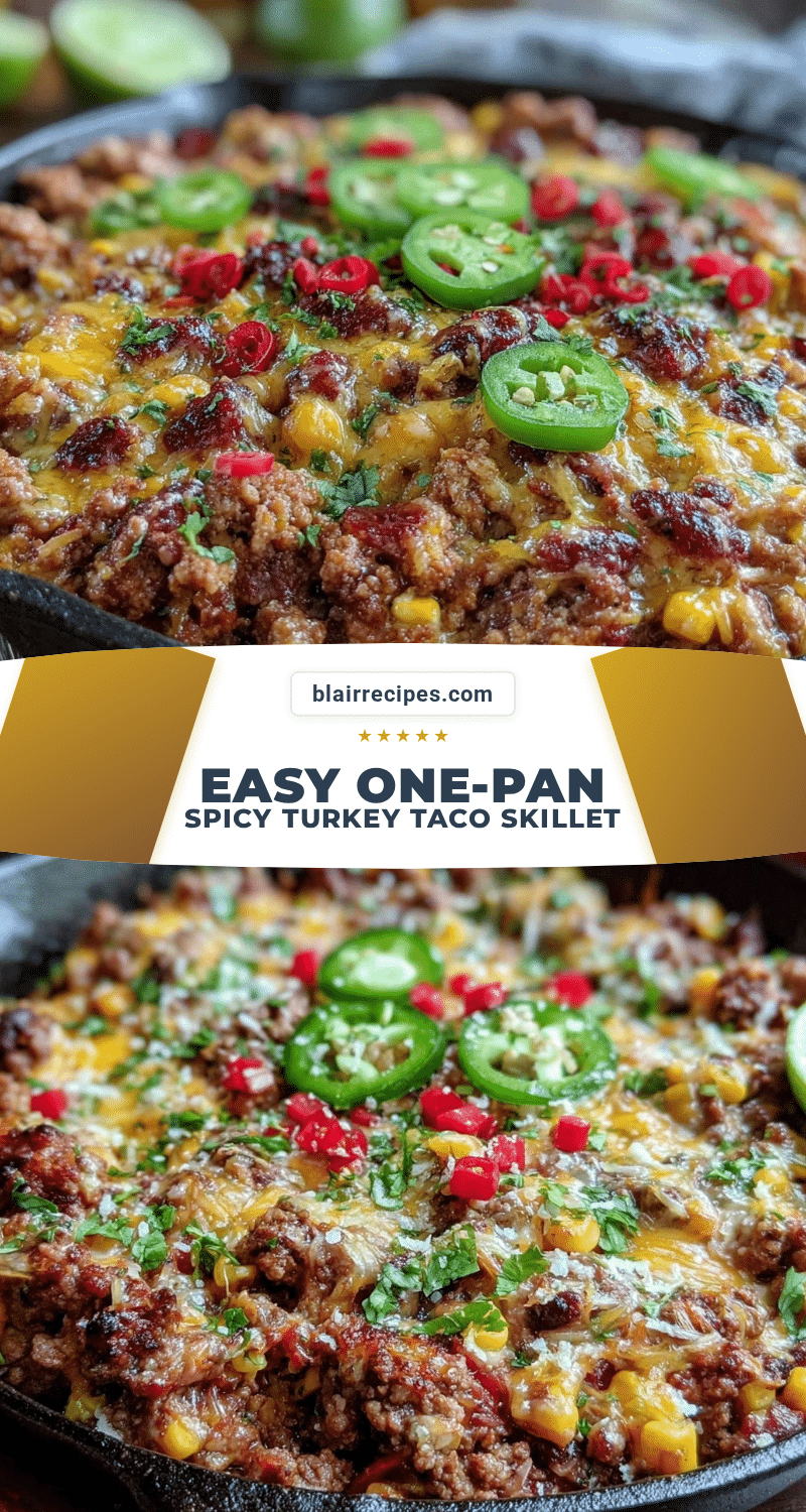 one-pan turkey taco skillet recipe