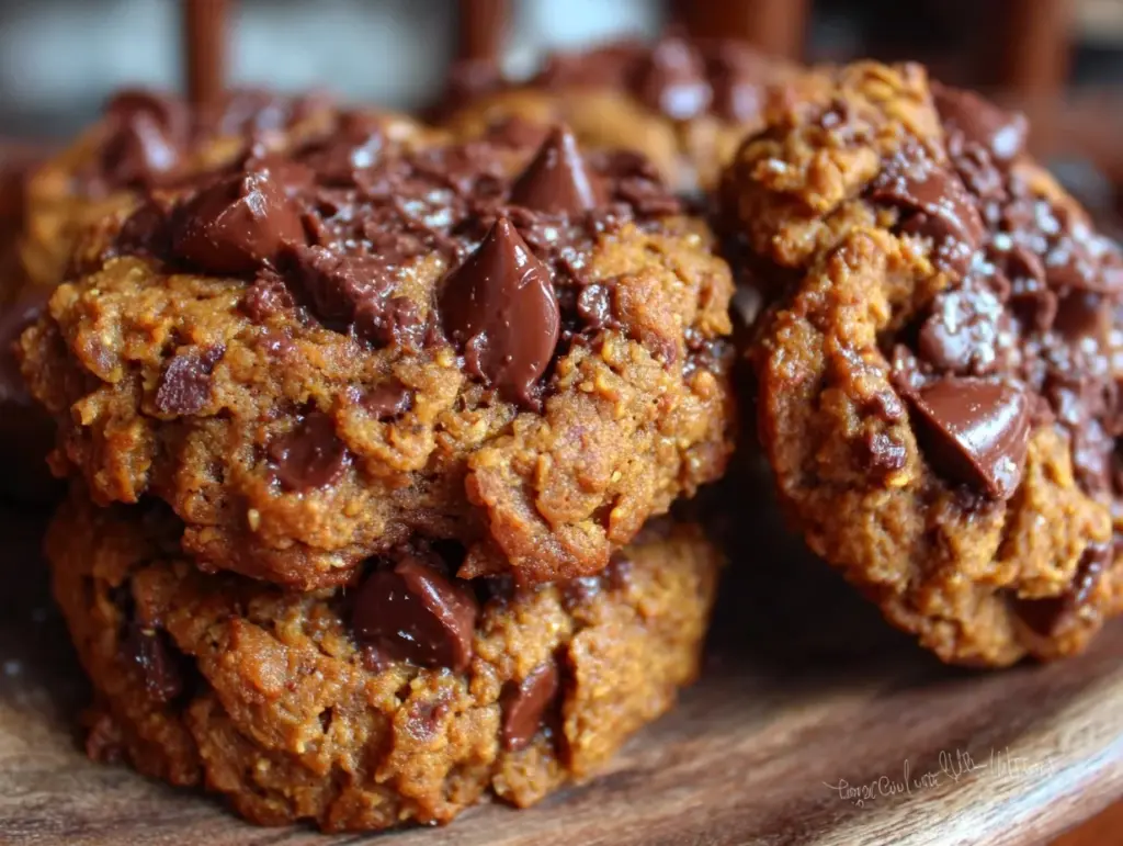 peanut butter chocolate chip protein cookies - featured image