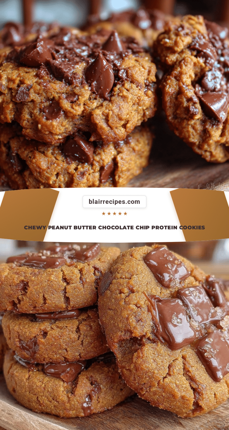peanut butter chocolate chip protein cookies recipe