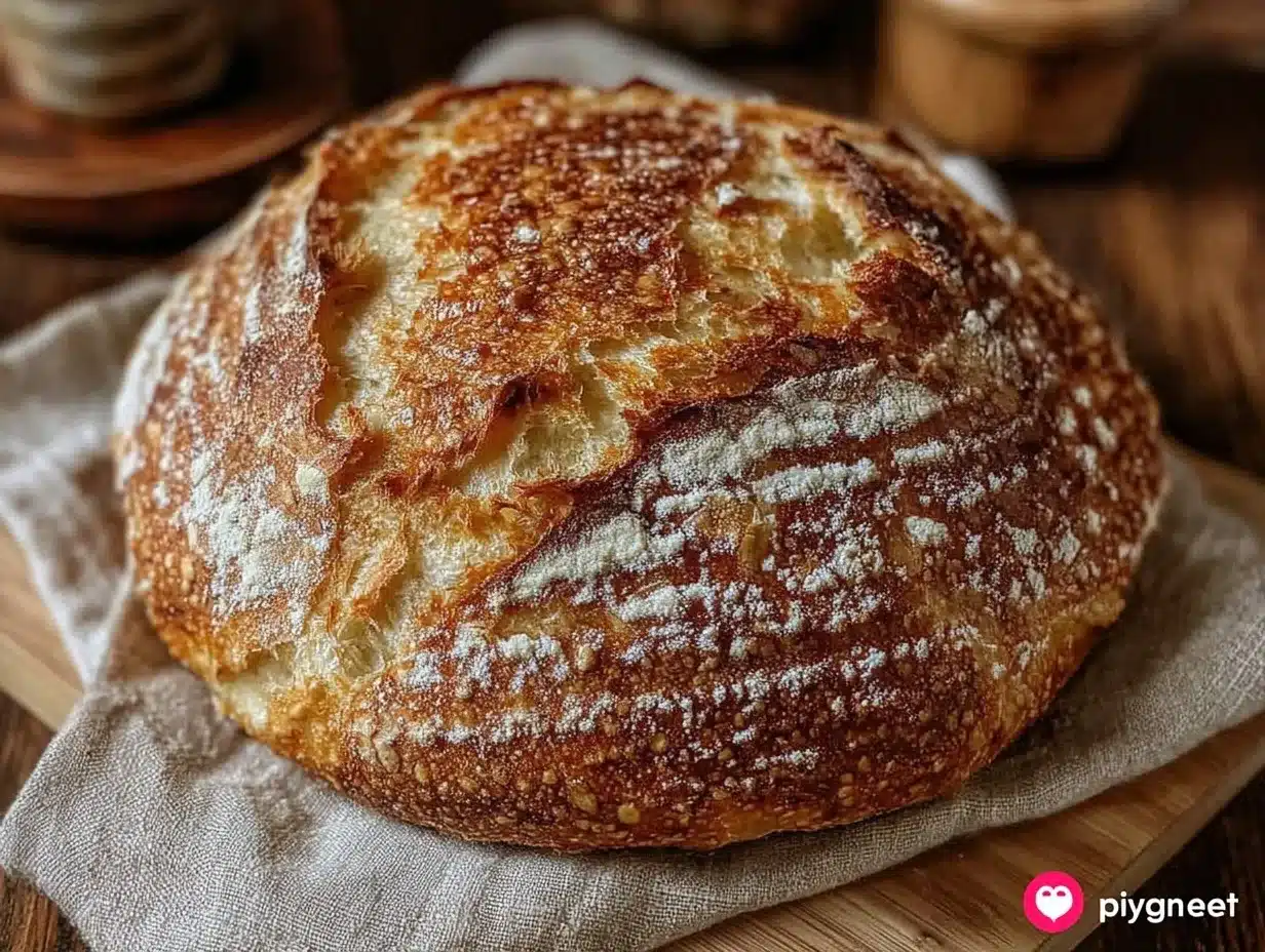 perfect crispy classic sourdough bread recipe preparation steps