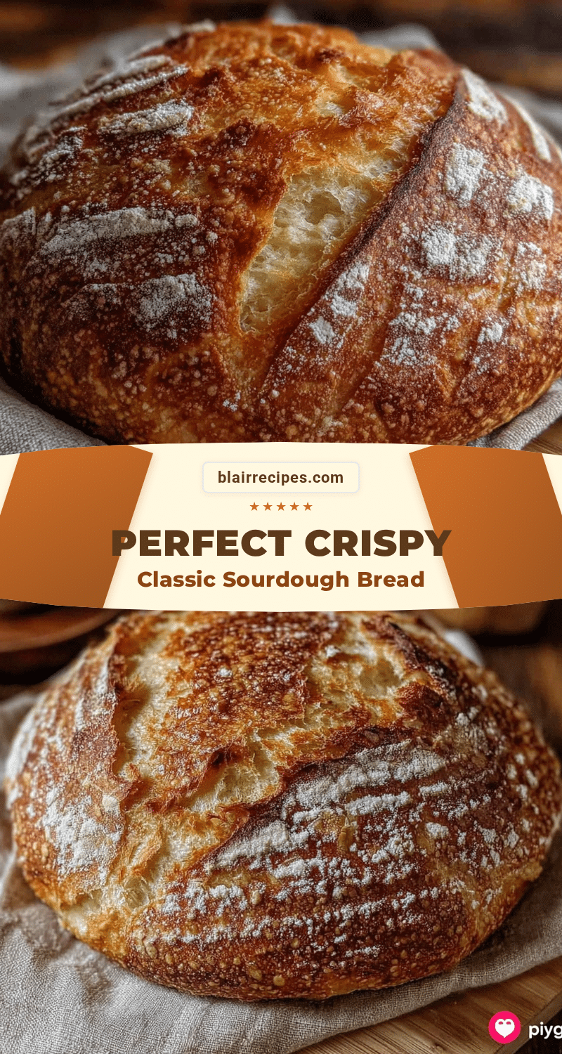 perfect crispy classic sourdough bread recipe recipe
