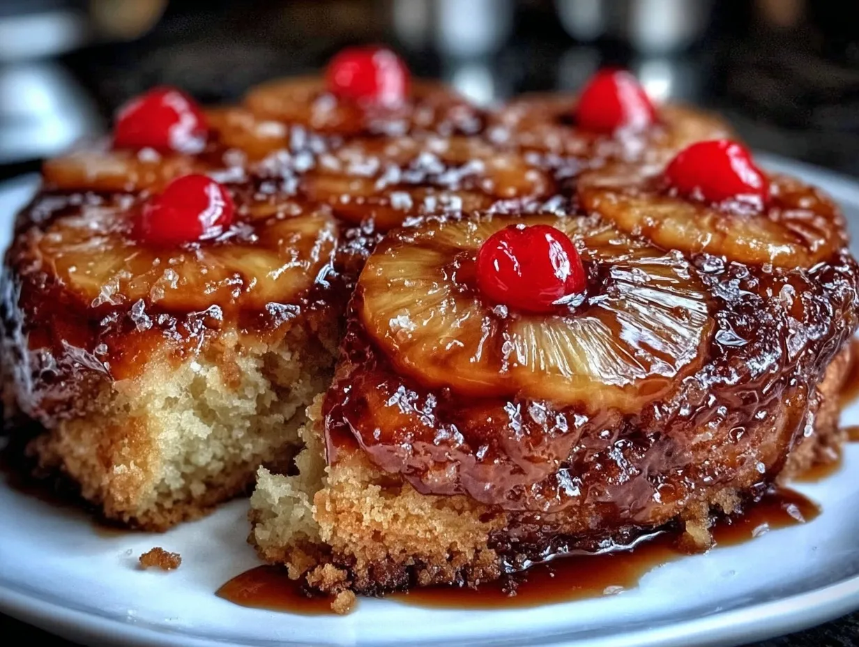 pineapple upside down cake preparation steps