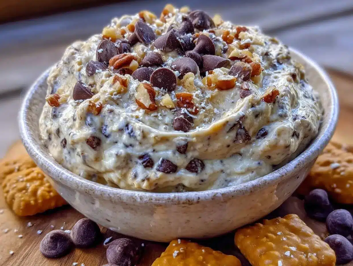 protein cookie dough dip preparation steps