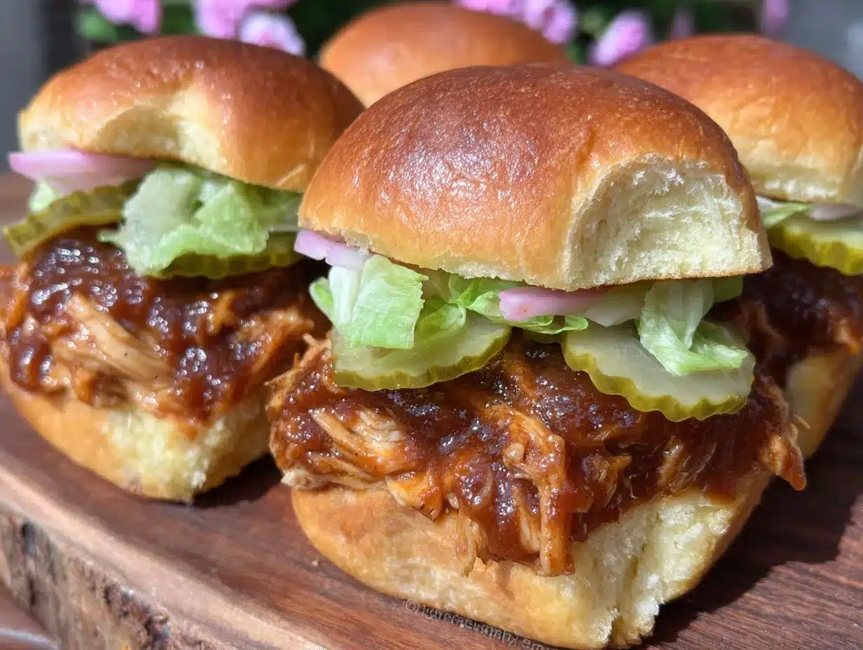 pulled chicken sliders preparation steps