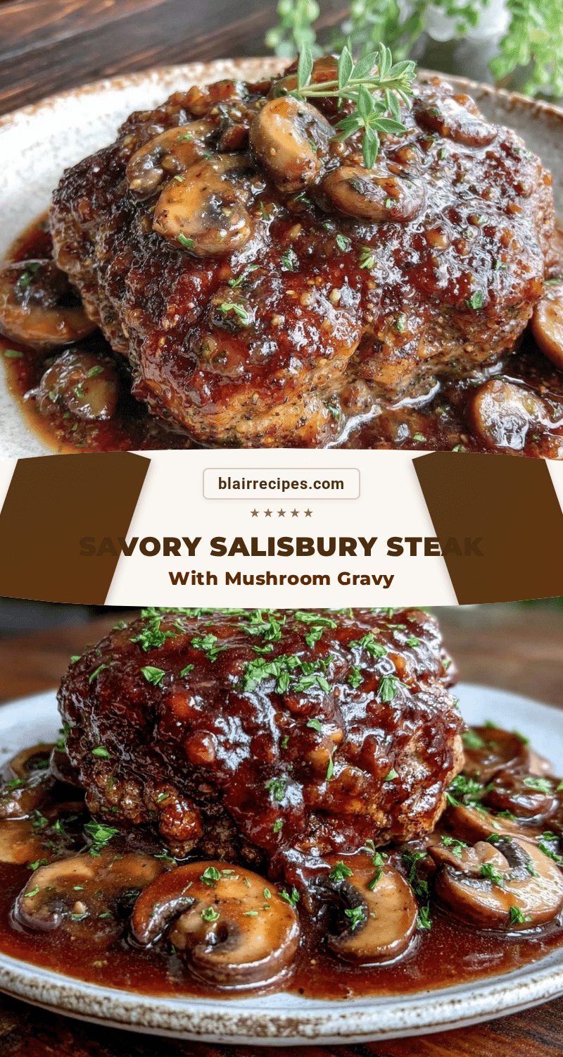 Salisbury steak with mushroom gravy recipe